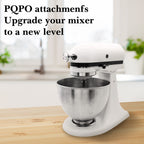 Linkidea Mixer Parts Replacement Set, Zinc Alloy Hub Attachment Cap with Fixing Attachment Screw, Mixer Accessories Compatible with KitchenAid 4.5&5 Quart Tilt-Head Stand Mixers