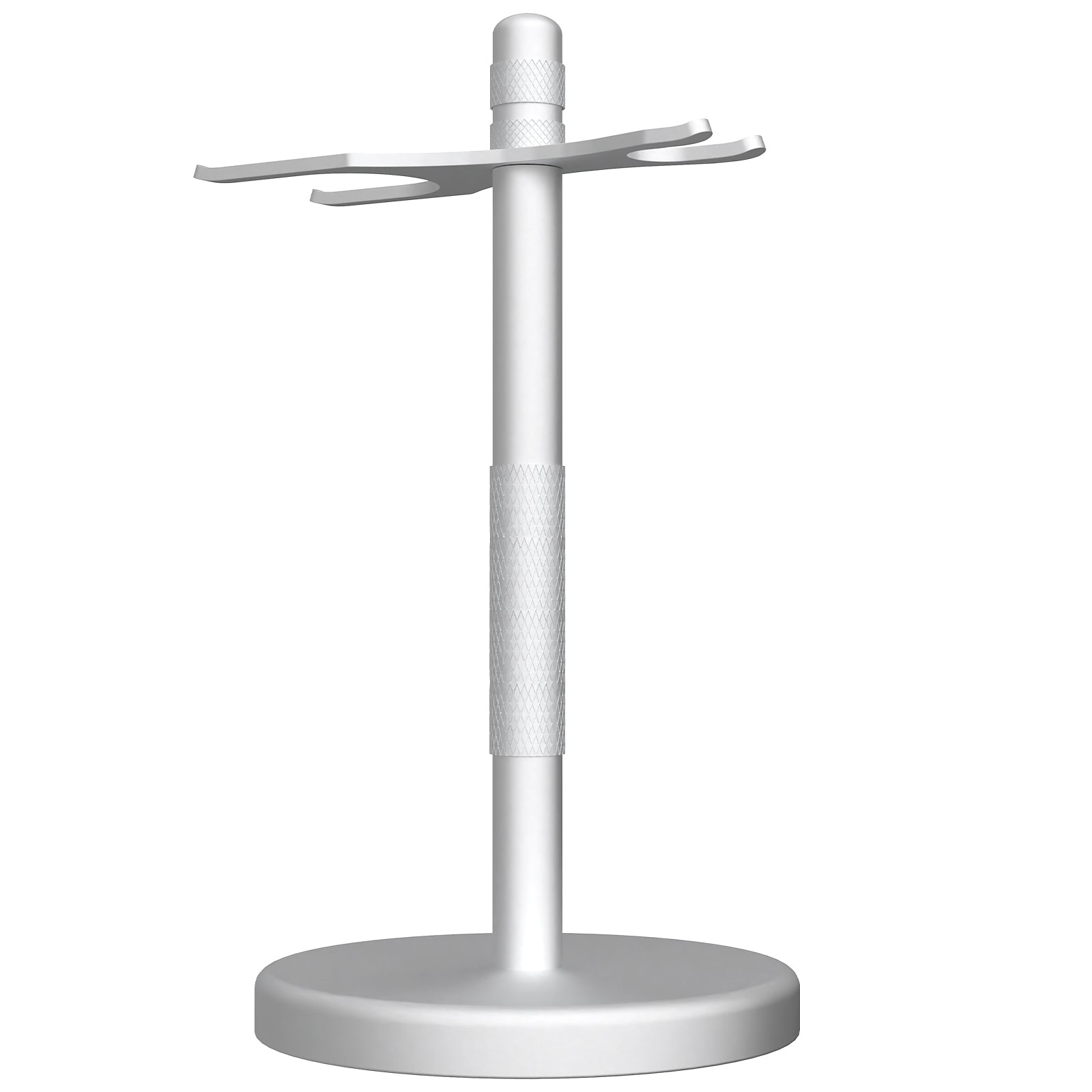 Linkidea Quick Drying Safety Razor Stand, Bathroom Organizer Compatible with Vikings Blade Chieftain, Merkur 34C / 38C & More, Shaving Accessories (Silver)