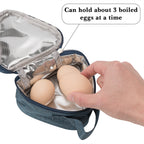 Linkidea Mini Reusable Snack Bags, Leakproof Insulated Snacks Storage Bag for Fruit, Compact Outdoors Lunch Box (Navy Blue)