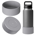 Linkidea 2 Pack Water Bottle Boot Compatible with YETI Rambler Bottle 36oz, Silicone Anti-Slip Waterbottle Bottom Sleeve Cover Protector (Grey)