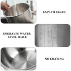 Linkidea Rice Cooker Stainless Steel Inner Pot Compatible with Zojirushi NP-NVC10, NP-KAC10, NW-QAC10 5.5-Cup, Dishwasher Safe, No Coating Replacement Bowl