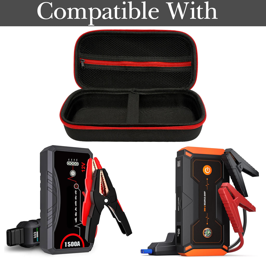 Linkidea Car Jump Starter Hard Shell Storage Case, Travel Carrying Protection Bag Compatible with Q10S, JS02, JS01, YA80 Jump Starter (Black)