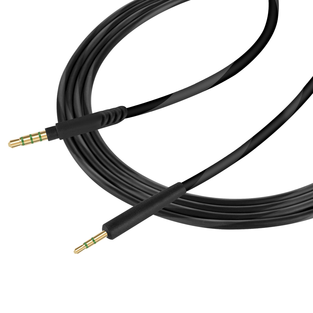 Linkidea Audio Cable with Mic for Bose QuietComfort 700NC/35 II/45/Ultra II/25/35, 3.5 TRRS to 2.5 TRS Replacement Aux Cord with Inline Microphone and Volume Control (5 ft / 1.5 m)
