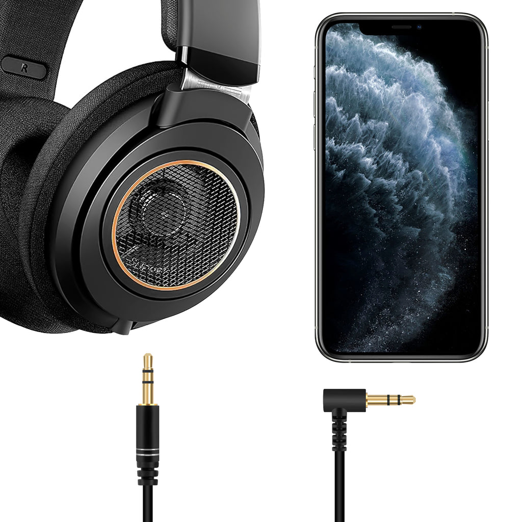 Linkidea Audio Cable for Philips X2HR, X2/27, SHP9500S, SHP9500, SHP6000/10, SHP6000, SHB9100RD/28, SHB8750NC/27 Headphones, 3.5mm TRS Replacement Aux Cord (5 ft / 1.5 m 2 Pack)