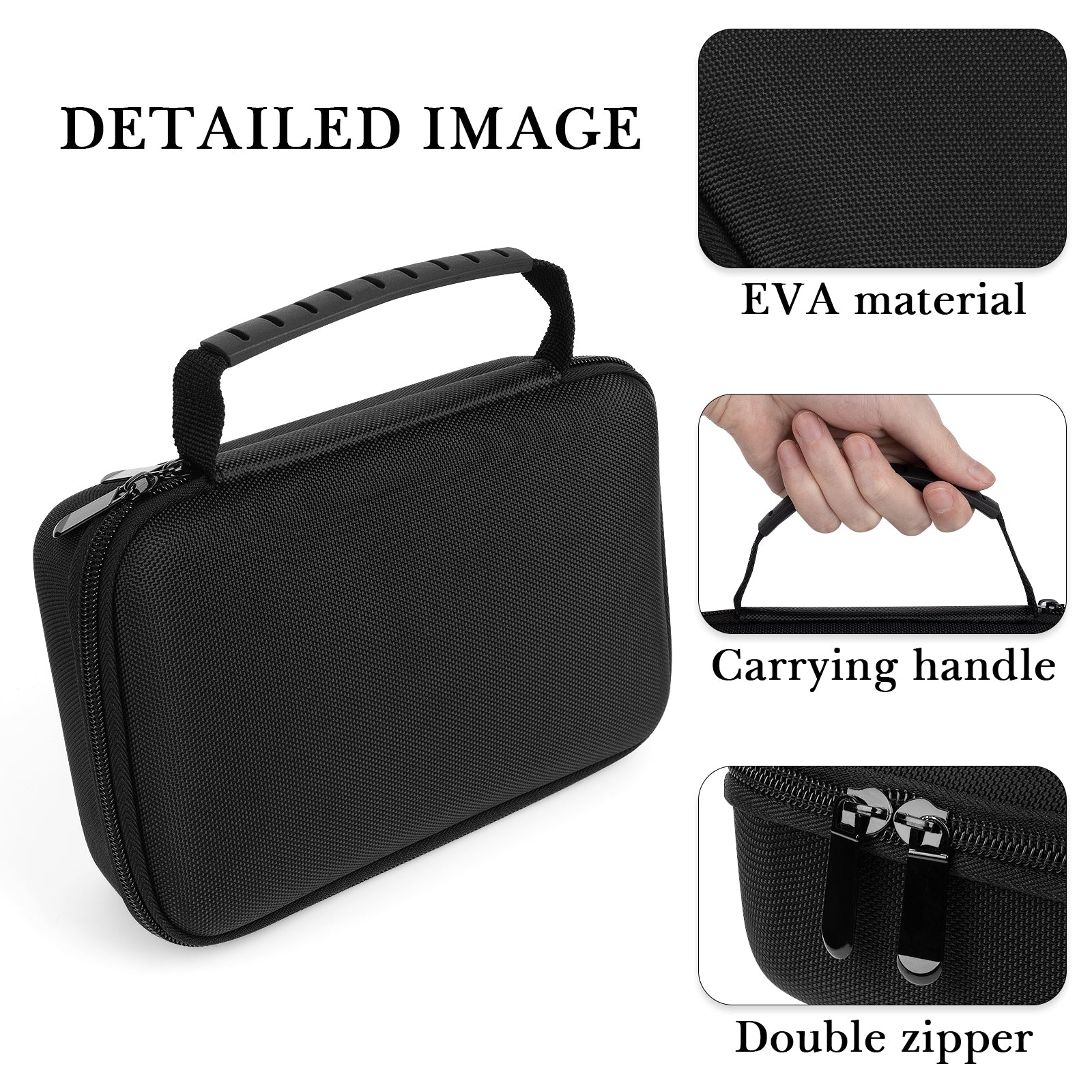 Linkidea Men's Groin & Body Trimmer Travel Case, Beard Grooming and Hair Clipper Storage Bag, Compatible with Philips Norelco Bodygroom Series 5000, BG7030/49, BG3740/40, MG7910/49 (Black)