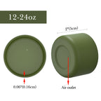 Linkidea 2 Pack Water Bottle Boot Compatible with Hydro Flask Wide Mouth 12oz/14oz/16oz/18oz/20oz, Silicone Bottle Bottom Sleeve Bumper Protector (Army Green)
