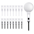 Linkidea Plastic Golf Tees, 16 Pack 4-Prong 3-1/4" Professional Performance Low Resistance Shock Absorbing Tees Golf Accessories