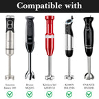 Linkidea Hand Blender Storage Bag, 2 Layer Immersion Blender Handheld Organizer, Portable Protective Cover with Hand Strap, Compatible with Basics 500, MQ505, KHBV53 Model Hand Blender