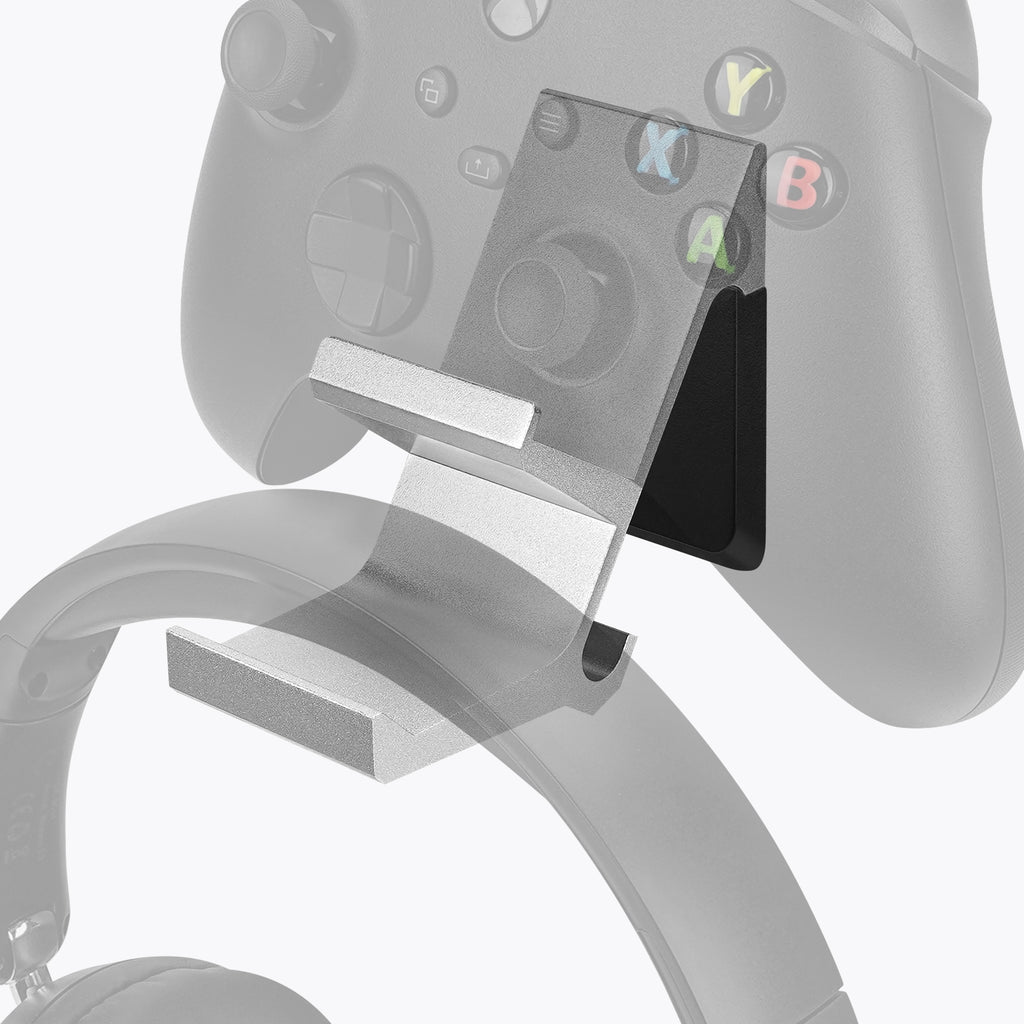 Linkidea Gaming Headset & Controller Wall Mount Holder, Dual Gamepad and Headphone Hanger Stand for PS5/PS4/Xbox One/360/PC, Space-Saving Gaming Accessories Organizer