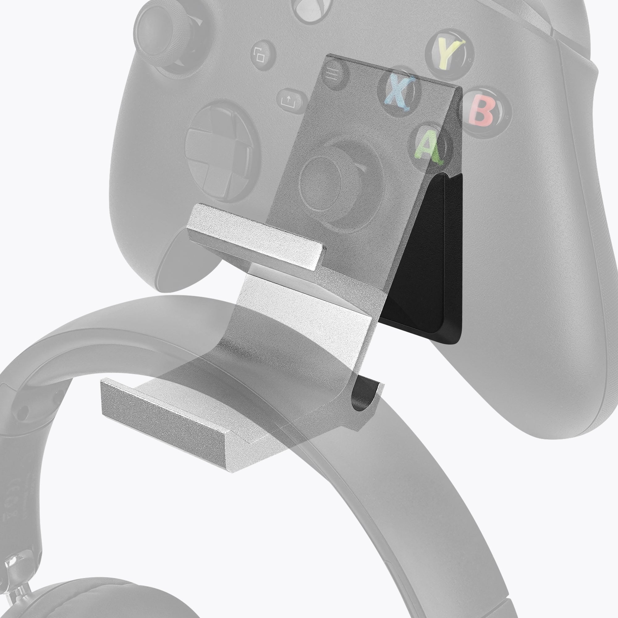 Linkidea Gaming Headset & Controller Wall Mount Holder, Dual Gamepad and Headphone Hanger Stand for PS5/PS4/Xbox One/360/PC, Space-Saving Gaming Accessories Organizer
