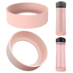 Linkidea 2 Pack Water Bottle Boot Compatible with Contigo Jackson Chill 2.0 20oz/24oz, Ashland Chill 20oz/24oz, Silicone Anti-Slip Bottle Bottom Bumper Protector (Ice Pink)