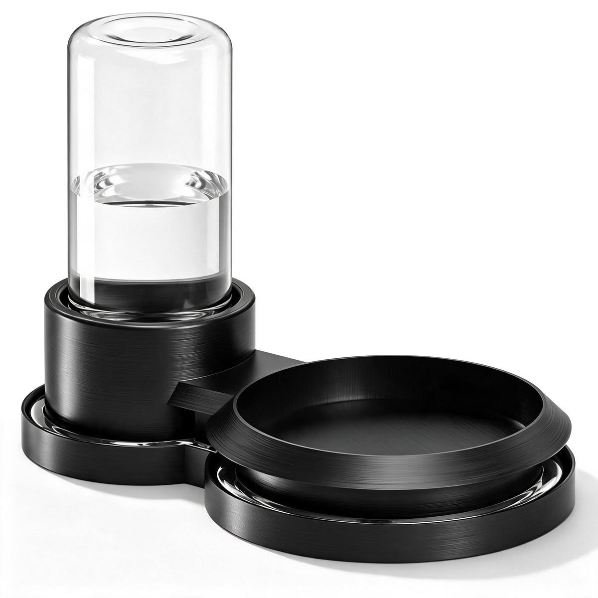 Elevated Cat Bowl Stand with Water Moat Ant Barrier, Raised Food Dish Holder, Pest Deterrent Feeding Station for Indoor/Outdoor Cats, Base Keeps Ants Away from Kibble and Wet Meals