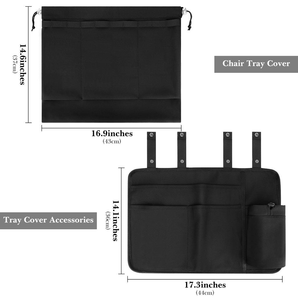 Linkidea Airplane Tray Table Cover with Under Desk Attachment Set, Travel Accessories for Seat Back Organize & Personal Item Storage, Washable Flight Accessories with Water Bottle Holder