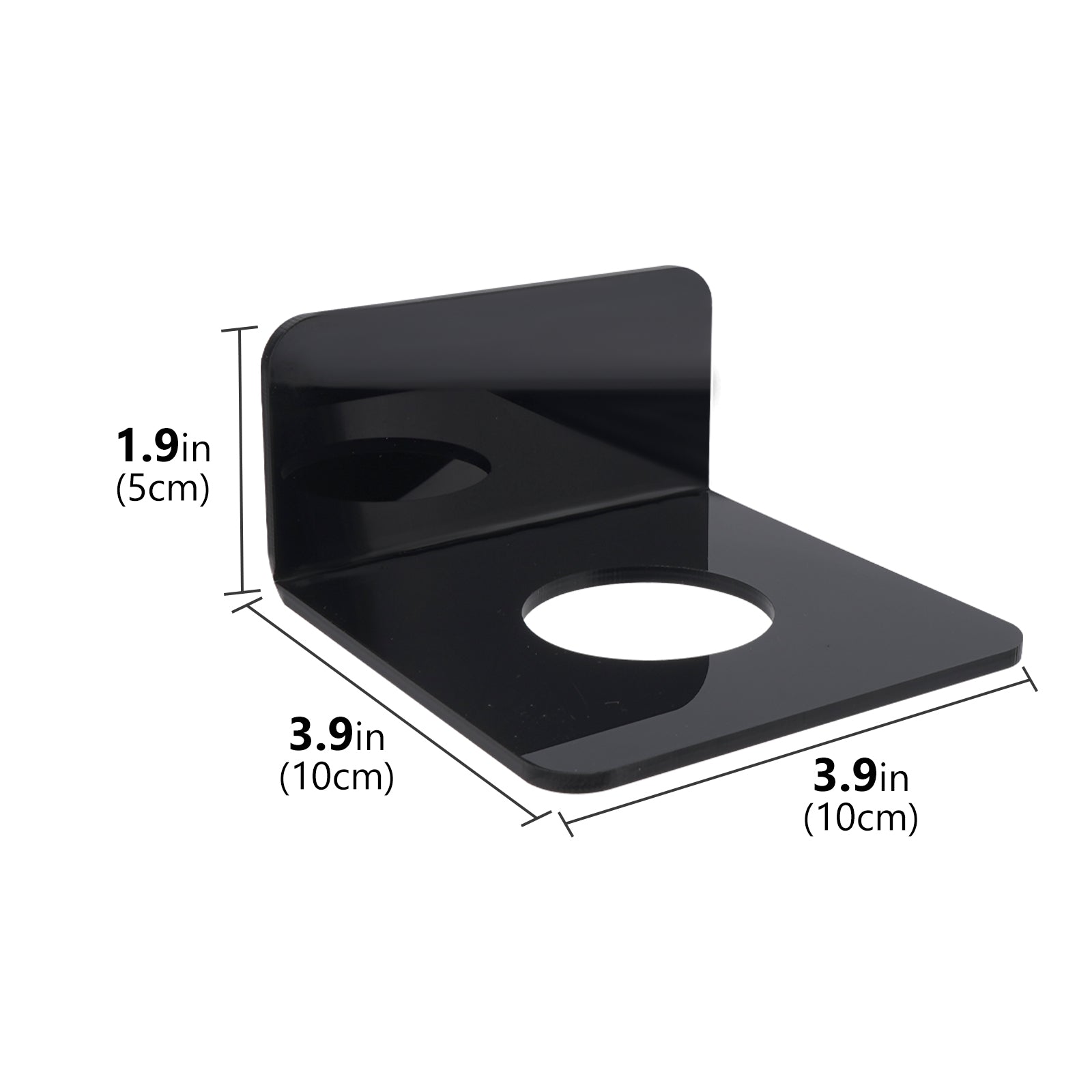 Linkidea 2 Pack Wall Mount Electric Razor Holder, Compatible with Philips Norelco Series 9 / 7 / 5, Self-Adhesive Bathroom Organizer Shaving Stand (Black)