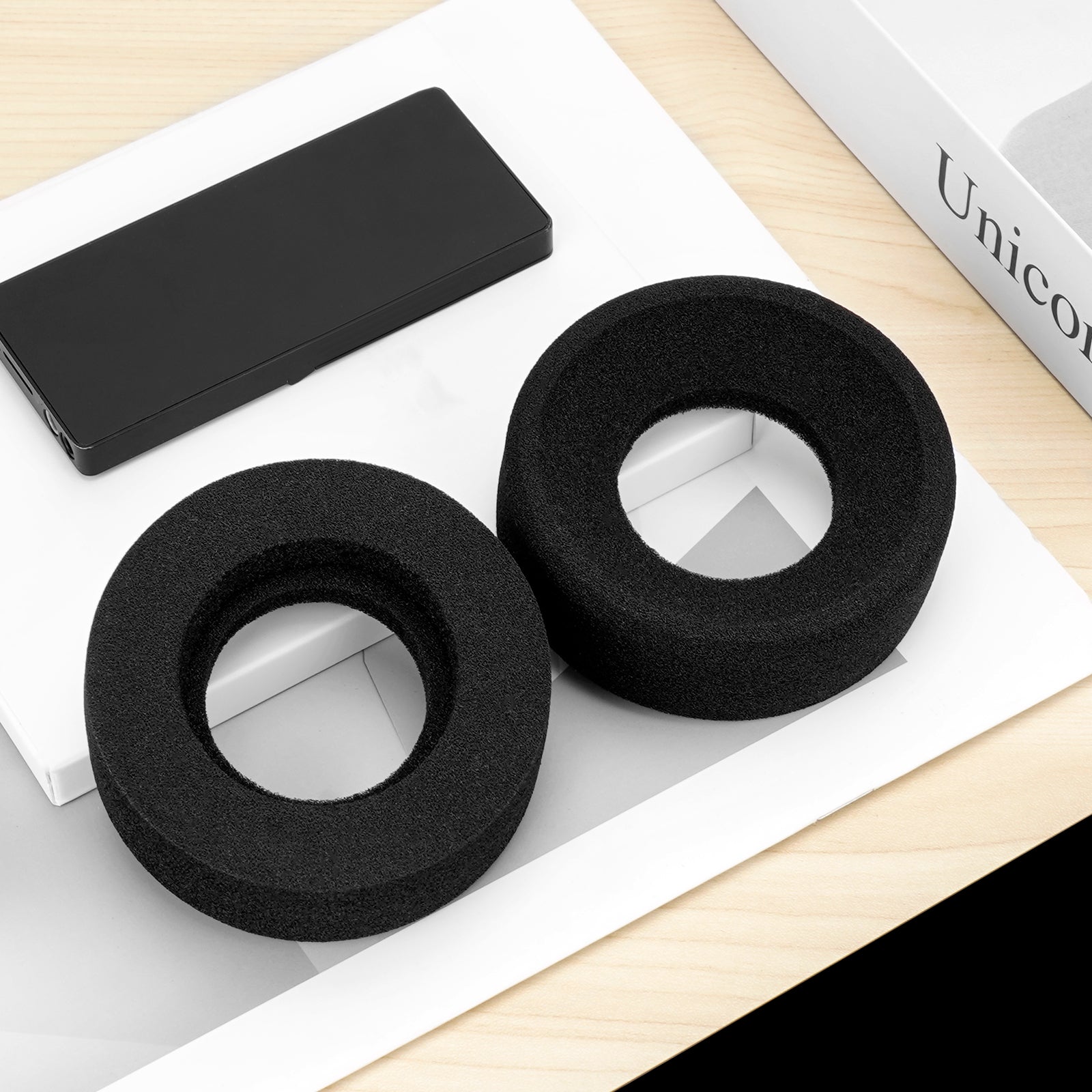 Linkidea Replacement Ear Pads for GRADO SR125, SR225, SR325, SR60, SR80, SR80e, M1, M2 Headphones Ear Cushions (Foam/Black)