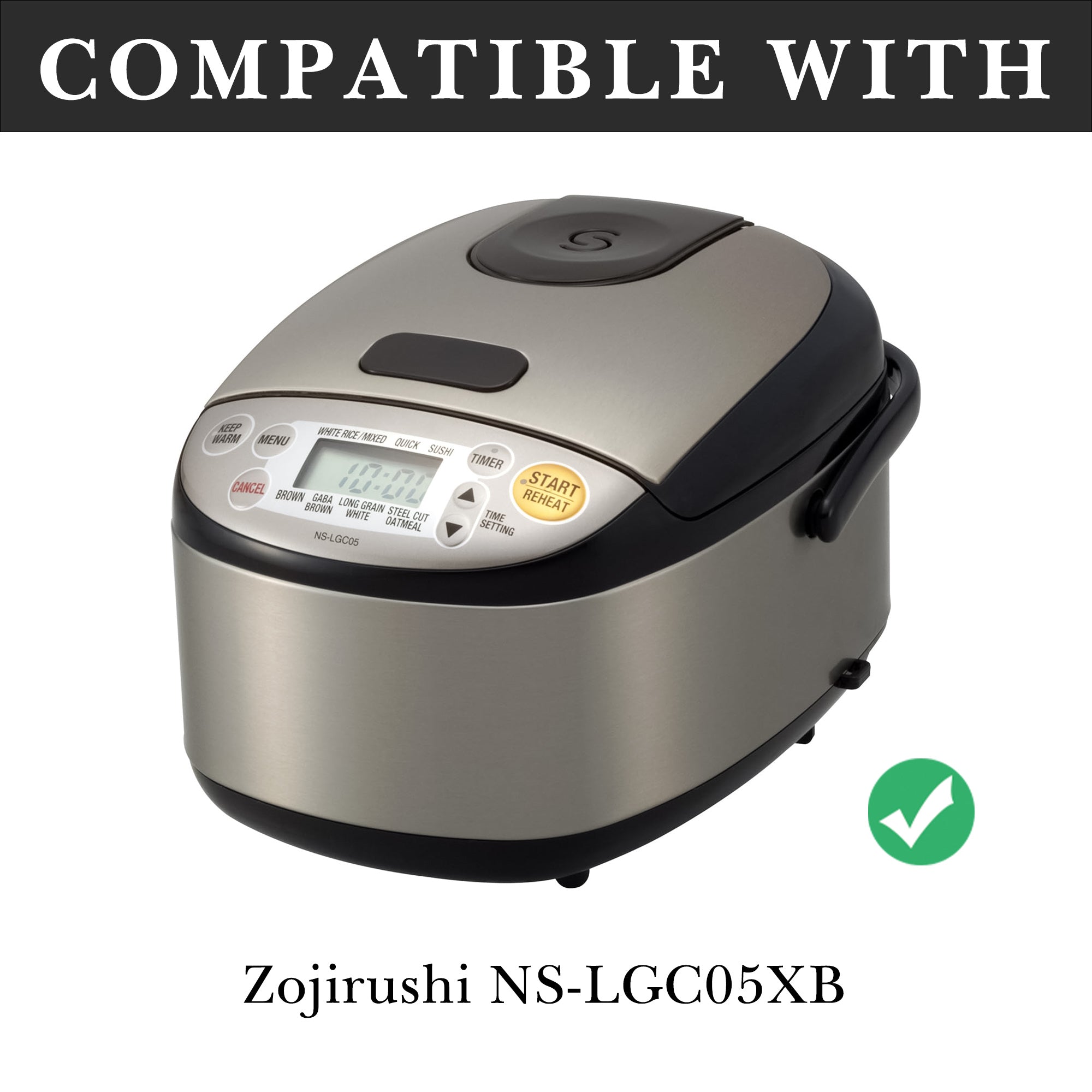 Linkidea Rice Cooker Aluminum Alloy Inner Pot Compatible with Zojirushi NS-LGC05XB,NS-LAC05, Dishwasher Safe, Replacement Bowl