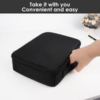 Extra Large Sunglasses Case, 5 Slot Oversized Sun Glasses Storage Bag Organizer Compatible with Gucci GG0876S GG1020S GG0595S GG1241S GG1207SA GG1267SA