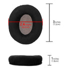 Linkidea Ear Pads for Sennheiser Momentum On-Ear, Momentum 2.0 On-Ear, HD1 On-Ear Headphones, Replacement Ear Cushions (Velour / Black)