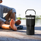 Linkidea 2 Pack Water Bottle Boot Compatible with Stanley Quencher H2.0 20oz/30oz/40oz, IceFlow Flip 20oz/30oz Tumbler, Silicone Bottle Bottom Sleeve Cover Bumper Protector (Black)