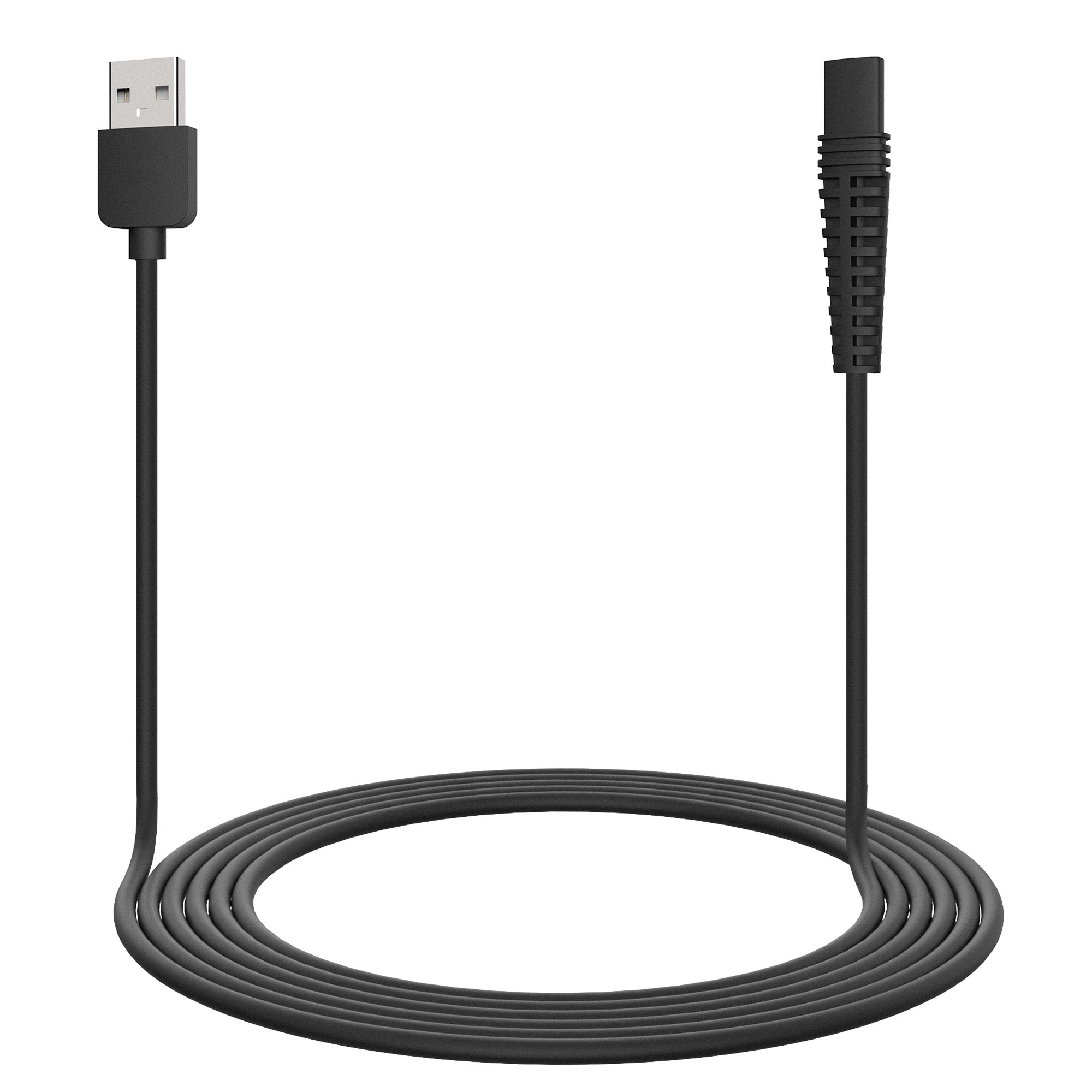 Linkidea 5V Shaver Charger Cord Compatible with Braun Series 1, 3, 5, 7, 9, Replacement USB Adapter Cable, Electric Razor Data Cable (Black)