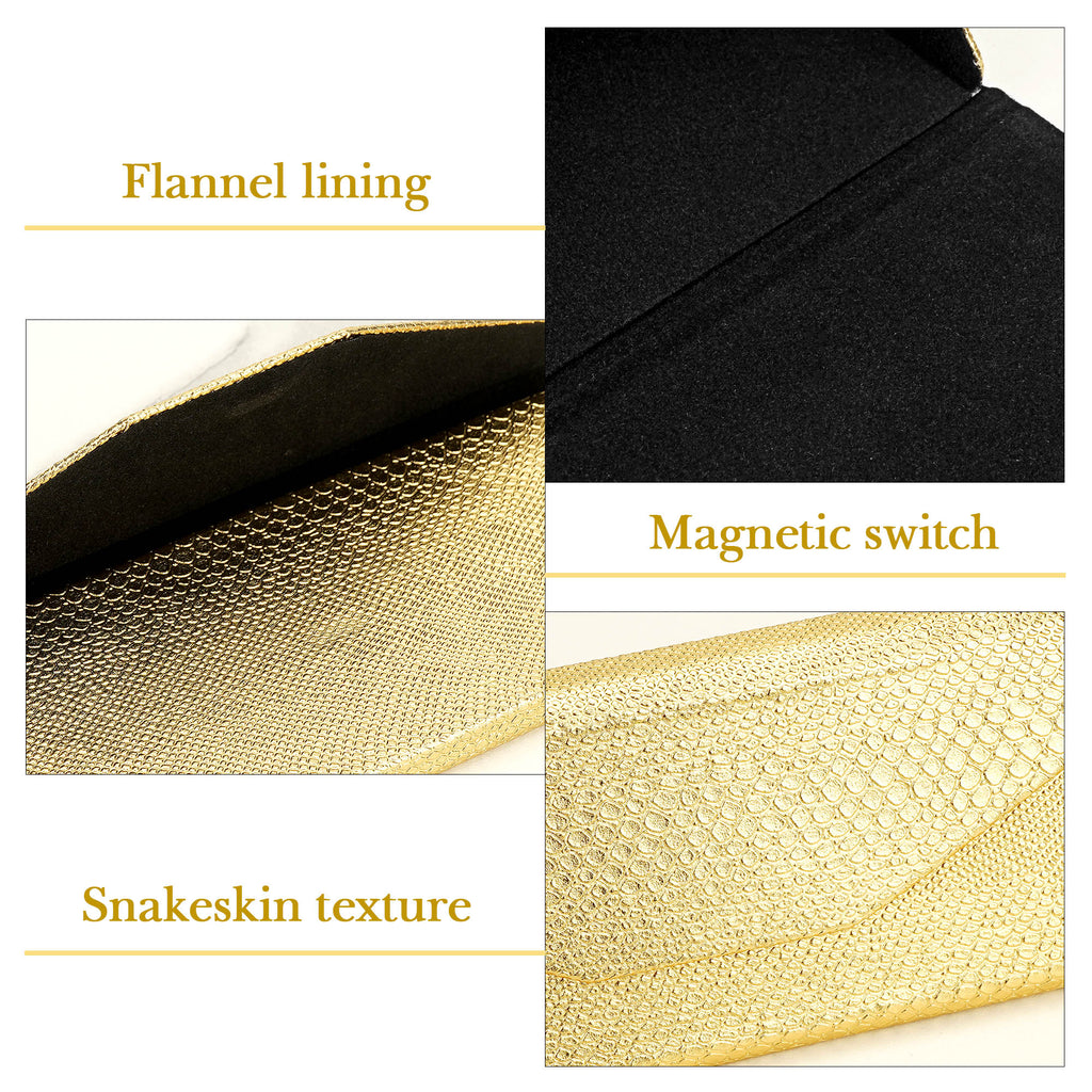 Extra Large Hard Shell Sunglasses Case, 2 Pack Gold & Silver Metal Eyewear Storage Bag Organizer Compatible with Rayban RB8089 RB4098 RB3825 RB4376 RB4191