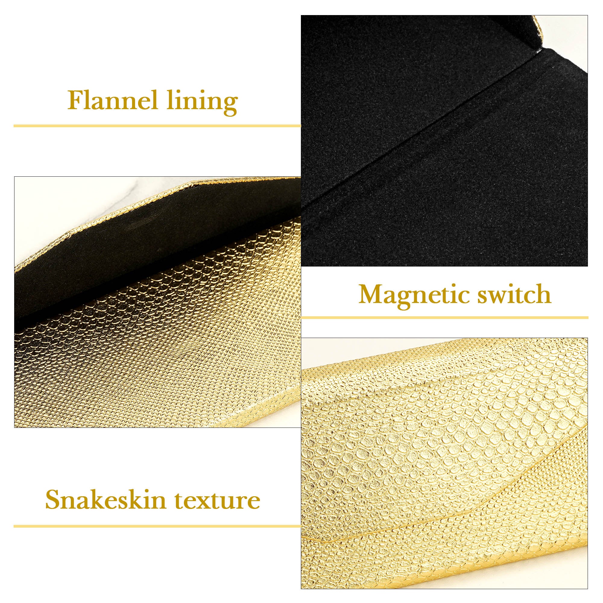 Extra Large Hard Shell Sunglasses Case, 2 Pack Gold & Silver Metal Eyewear Storage Bag Organizer Compatible with Rayban RB8089 RB4098 RB3825 RB4376 RB4191