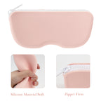 Linkidea Oversized Sunglasses Pouch, 2 Pack Large Frame Glasses Pouch for Sunglass, Eyeglasses Travel Bag Compatible with Persol Square/Aviator Rayban New Wayfarer Various Brand Models