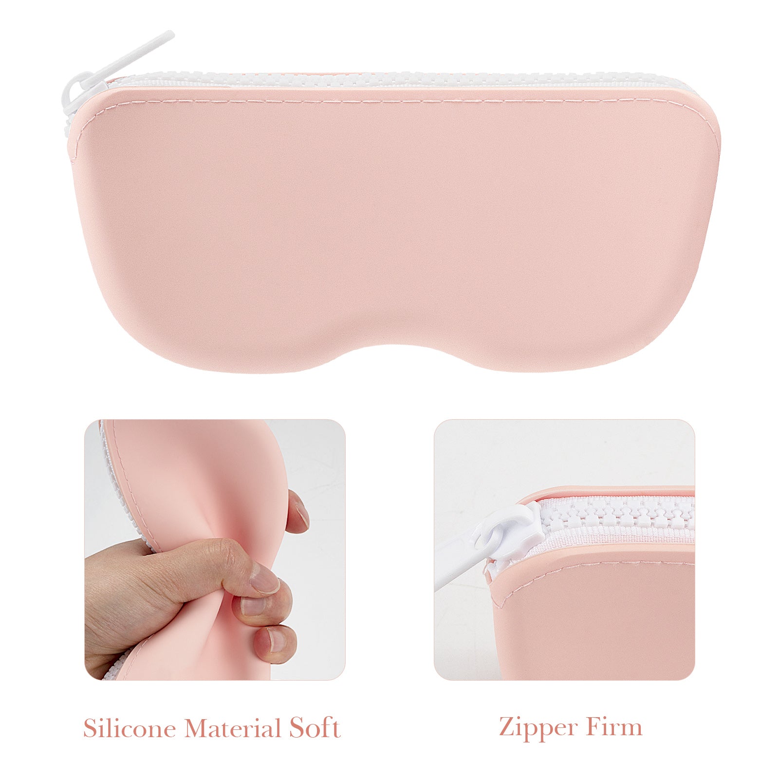 Linkidea Oversized Sunglasses Pouch, 2 Pack Large Frame Glasses Pouch for Sunglass, Eyeglasses Travel Bag Compatible with Persol Square/Aviator Rayban New Wayfarer Various Brand Models