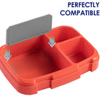 Linkidea 3 Pcs Lunch Box Insert Divider Replacements, Food Grade Bento Box Accessories for Food Dividing, 5.1'' Length Meal Prep Container Separator, Compatible with Bentgo Fresh (Grey)