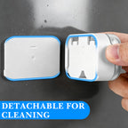 Linkidea Self Adhesive Toothbrush Holder with Individual Slot and Cover, Plastic Manual Brush Hanger for Bathroom, Shower, Compatible with Colgate Renewal, Oral-B CrossAction Toothbrush