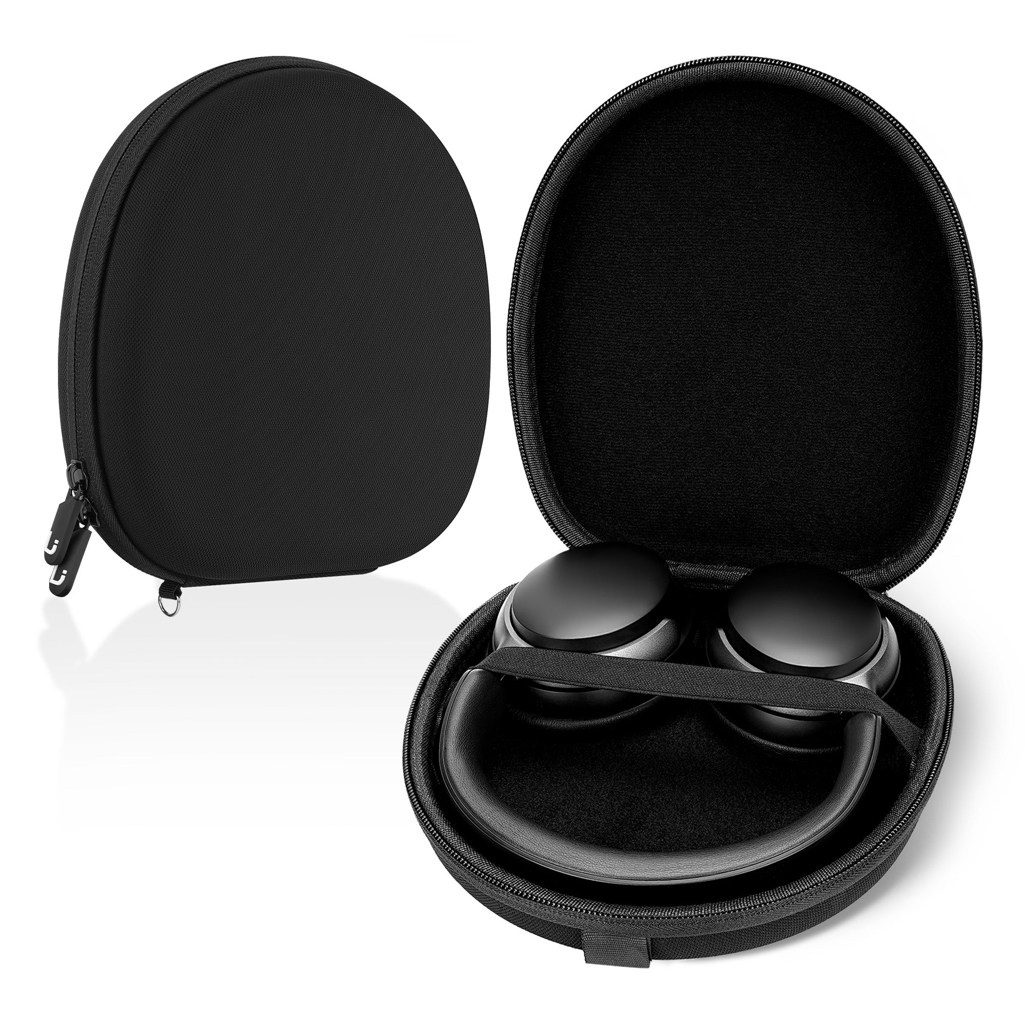 Linkidea Headphones Carrying Case Compatible with Sony WH-CH510, Bose QC Ultra II, B&O H9 and More, Replacement Protective Hard Shell Travel Bag (Black)