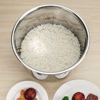 Linkidea Rice Cooker Inner Pot Replacement, 304 Stainless Steel Pressure Cooker Pot, Dishwasher Safe Inner Compatible with Crock Pot Model SCCPPC800-V1, Express 8qt xl (8 QT, Silver)