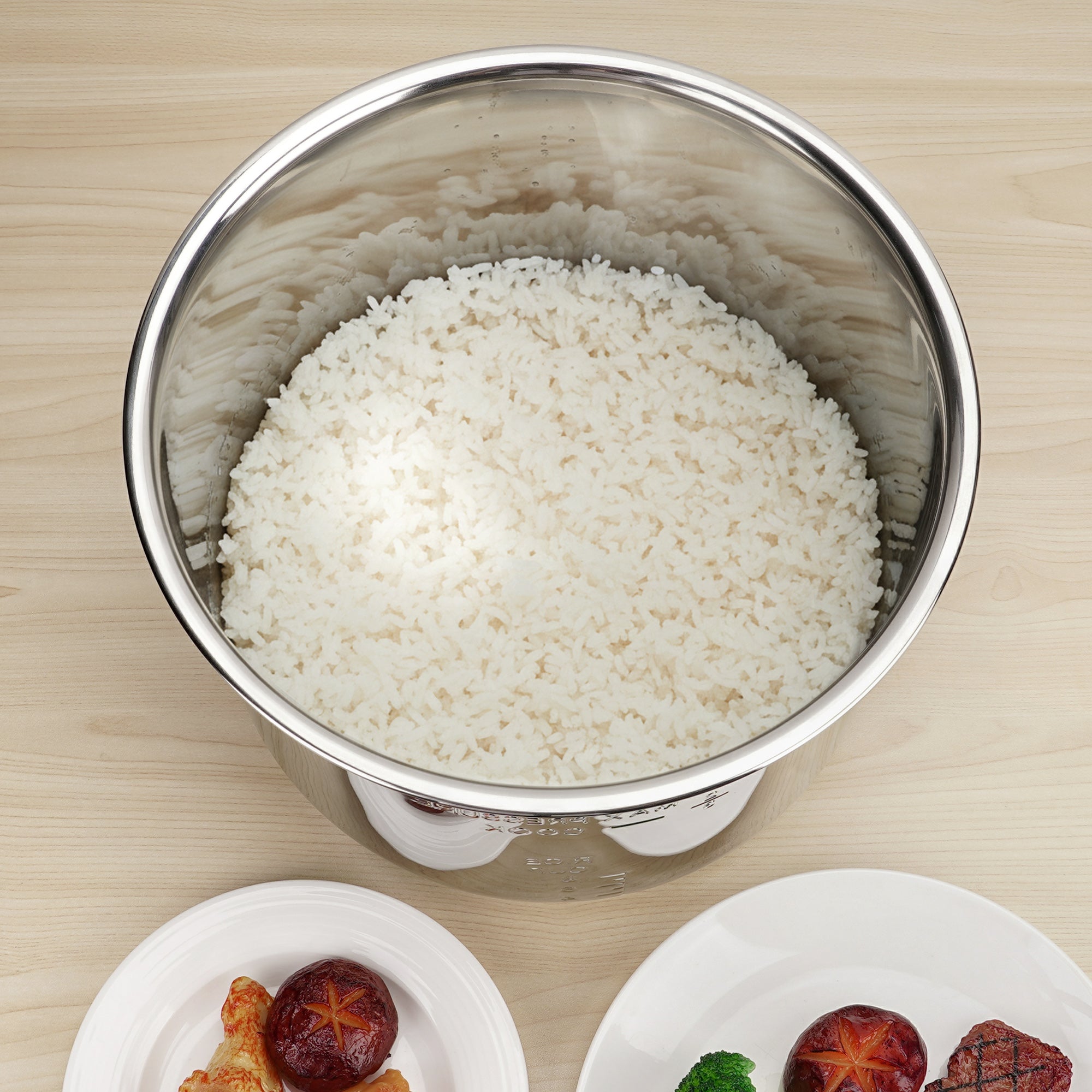 Linkidea Rice Cooker Inner Pot Replacement, 304 Stainless Steel Pressure Cooker Pot, Dishwasher Safe Inner Compatible with Crock Pot Model SCCPPC800-V1, Express 8qt xl (8 QT, Silver)