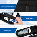 Linkidea Large Electric Toothbrush and Toothpaste Travel Case, Hard Shell Dual Powered Brushes Bag with Toothpaste Storage, Compatible with Oral-B, Spinbrush Pro, Philips Sonicare
