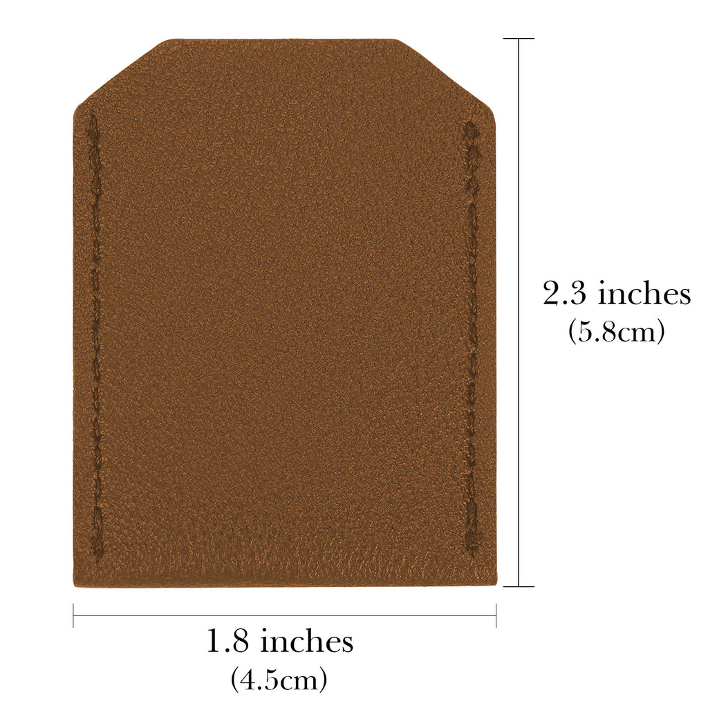 Linkidea 4 Pack Safety Razor Head Protector Cover, Portable Double Edge Shaving Travel Guard, Secure Shaver Accessories, Compatible with Most Razors (Brown)