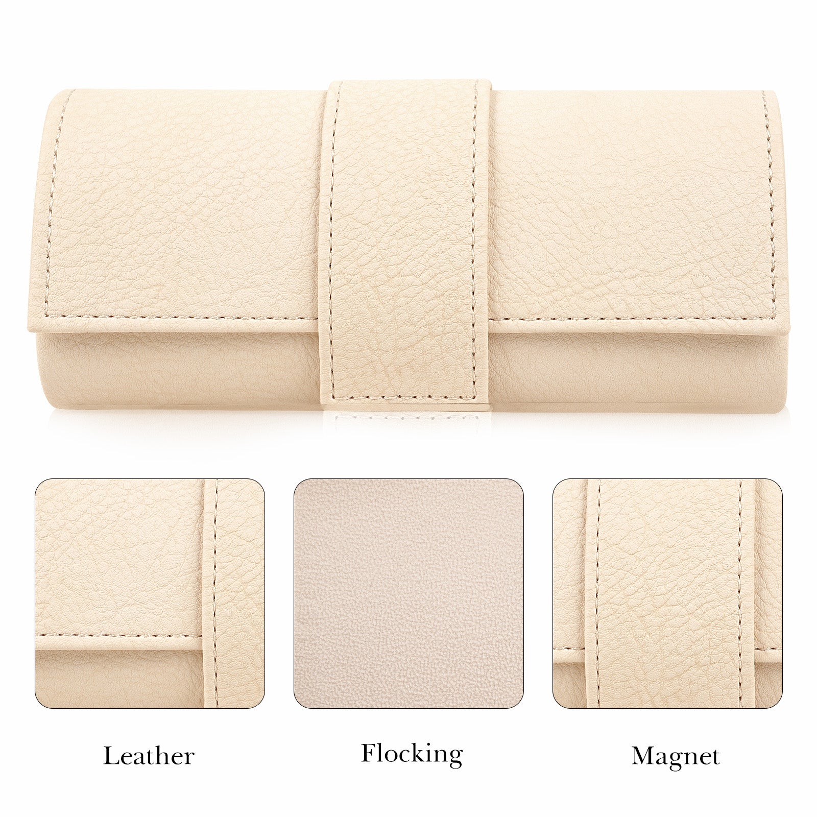 Extra Large Hard Shell Sunglasses Case, Oversized Sun Glasses Storage Organizer Compatible with DIOR Diorbay S1U Prada PR 59WS PR 63XS Versace VE2251 VE2252 VE2150Q VE2233 (XXL / White)