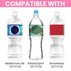 Linkidea Disposable Sport Cap Water Bottle Sleeve Compatible with 23.7 Fl Oz Arrowhead, Insulated Neoprene Plastic Bottled Water Cover with Lockable Zipper, Pink