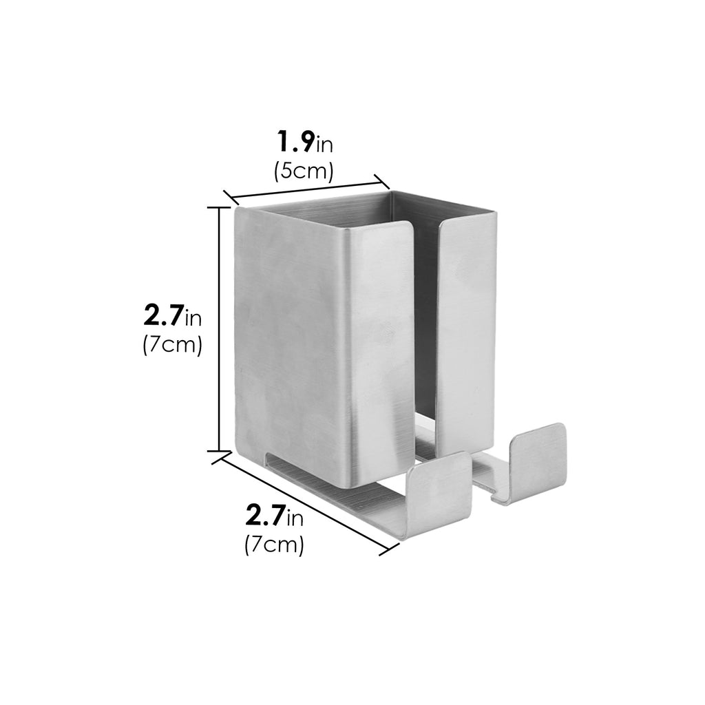 Linkidea No Drilling Stainless Steel Electric Shaver Holder, Compatible with Philips Norelco 9/7/5 Series, Self-Adhesive Wall Mount Bathroom Storage (Silver)