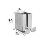 Linkidea No Drilling Stainless Steel Electric Shaver Holder, Compatible with Philips Norelco 9/7/5 Series, Self-Adhesive Wall Mount Bathroom Storage (Silver)