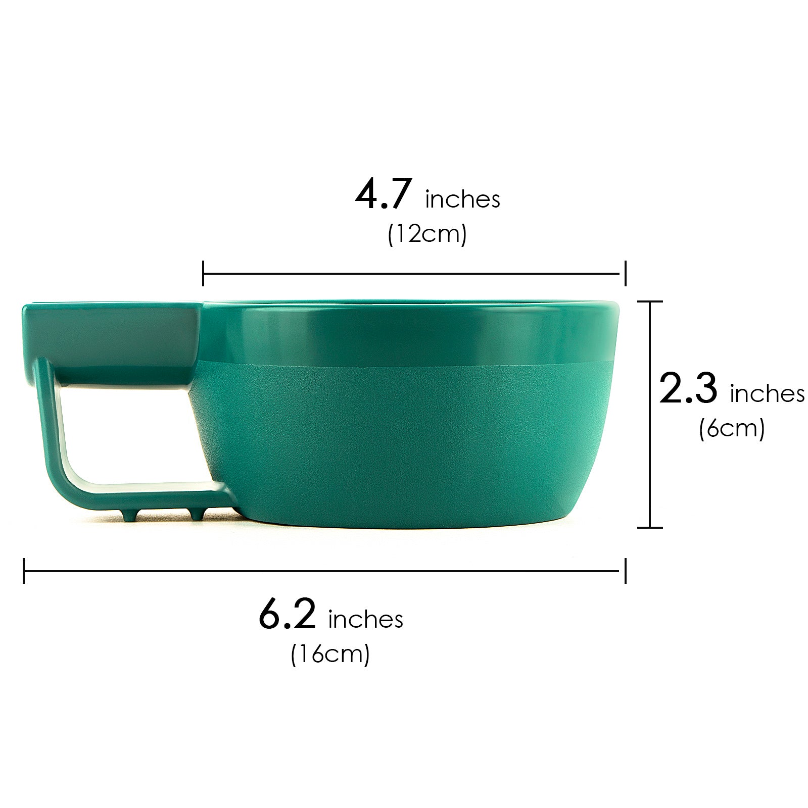 Linkidea Plastic Shaving Soap Bowl with Non-slip Handle, Wide Mouth, Large Capacity, Easier to Lather Ridges, Wet Razor Shave Cream Bowl for Men (Green)