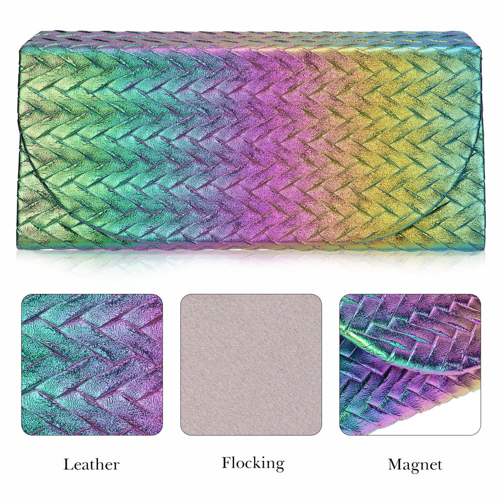 Extra Large Sunglasses Case, 2 Pack Oversized Eyewear Soft Bag Storage Organizer Compatible with DIOR Diorbay S1U Prada PR 59WS PR 63XS RB4401D RBS0101S RB8097 RB8089 RB4098 (XXL, Multi)