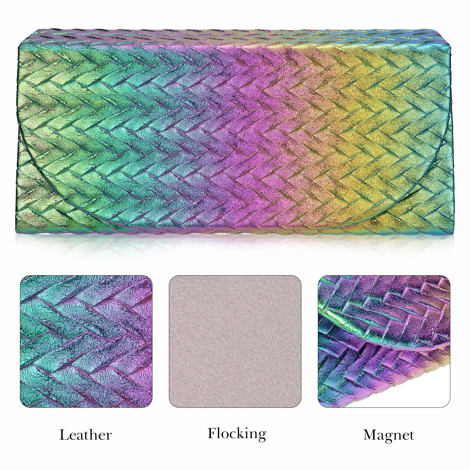 Extra Large Sunglasses Case, 2 Pack Oversized Eyewear Soft Bag Storage Organizer Compatible with DIOR Diorbay S1U Prada PR 59WS PR 63XS RB4401D RBS0101S RB8097 RB8089 RB4098 (XXL, Multi)