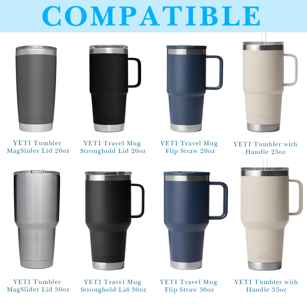 Linkidea 2 Pack Water Bottle Boot Compatible with YETI Tumbler 20oz/30oz, Travel Mug 20oz/30oz, Silicone Anti-Slip Waterbottle Bottom Sleeve Cover Protector (Blue)