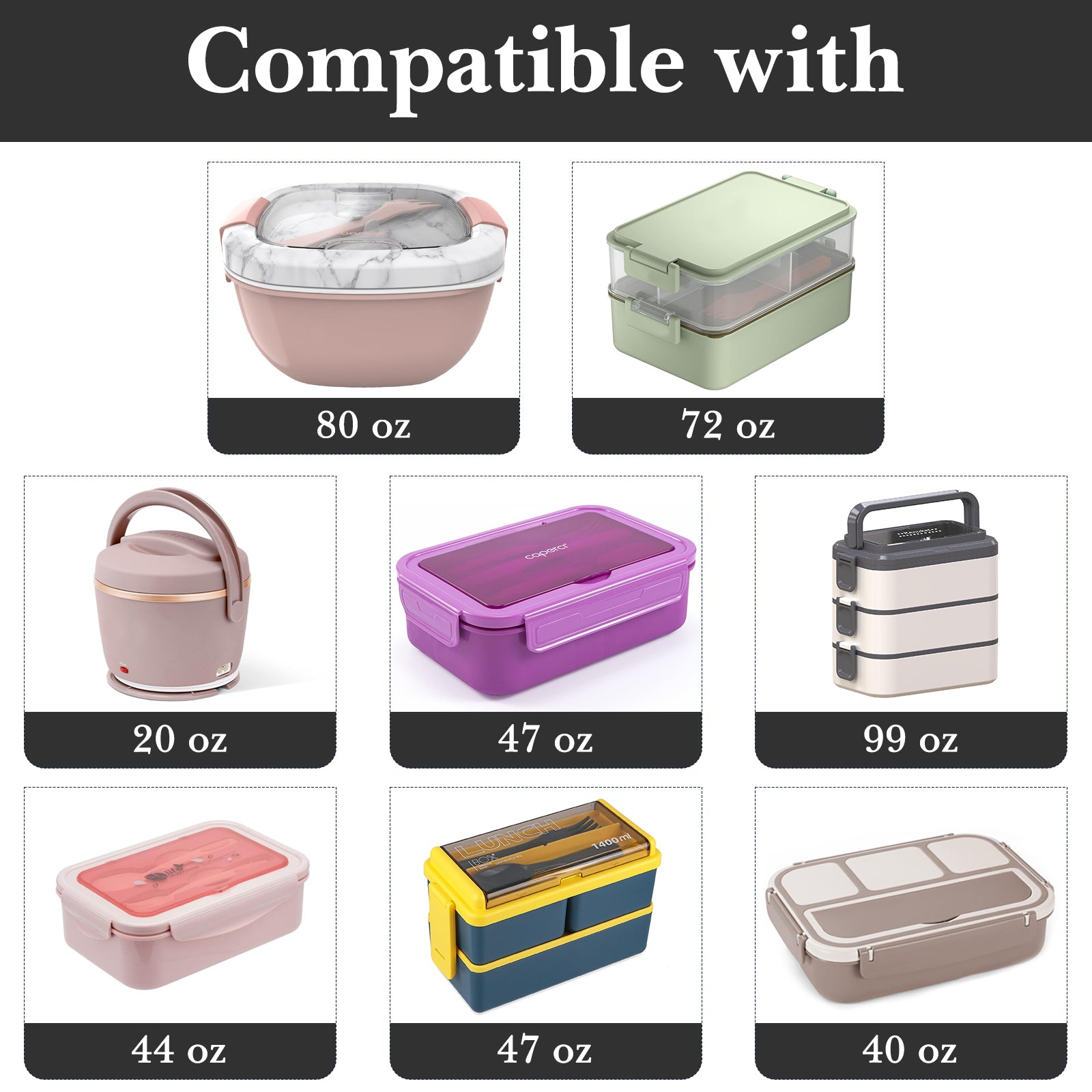 Linkidea Large Capacity Insulated Lunch Bag, Lunch Tote Bag for Food Jar and Lunch Box Storage, Leak Proof Insulated Lunch Box Bag for Outdoor Use (Black)