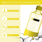 Linkidea 2 Pack Water Bottle Boot Compatible with Nalgene Sustain Wide Mouth 32oz/48oz, Narrow Mouth 32oz, Silicone Anti-Slip Bottle Bottom Bumper Protector (Yellow)