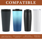 Linkidea Vegan Leather Tumbler Carrier Bag Compatible with IRON FLASK Classic Tumbler 24oz, Simple Modern Classic Collection Tumbler 20oz/24oz, Water Bottles Sling Holder with Strap, Brown