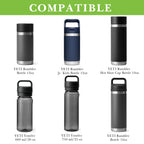 Linkidea 2 Pack Water Bottle Boot Compatible with YETI Rambler Jr. Kids 12oz, Rambler Bottle 12oz/18oz, Yonder 20oz, Silicone Anti-Slip Bottle Bottom Bumper Protector (Blueish Green)