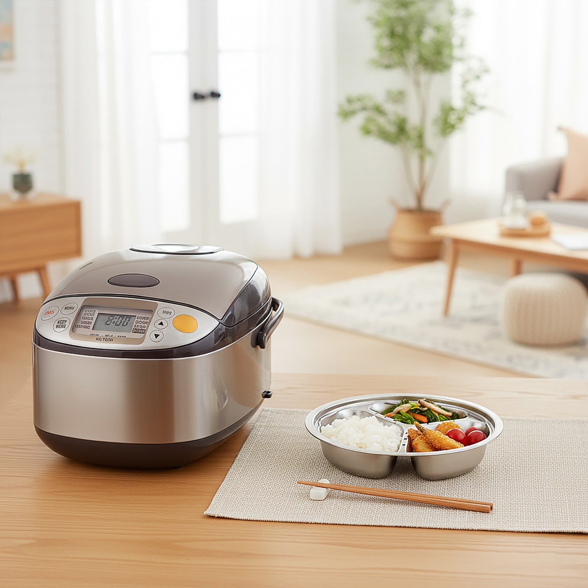 Linkidea 304 Stainless Steel Rice Cooker Steamer Tray, Easy to Clean Food Steamer Insert for Universal, Compatible with Tiger Model JBV A10U, S10U, Zojirushi NS-WAC10 5.5cup, Aroma ARC-6106