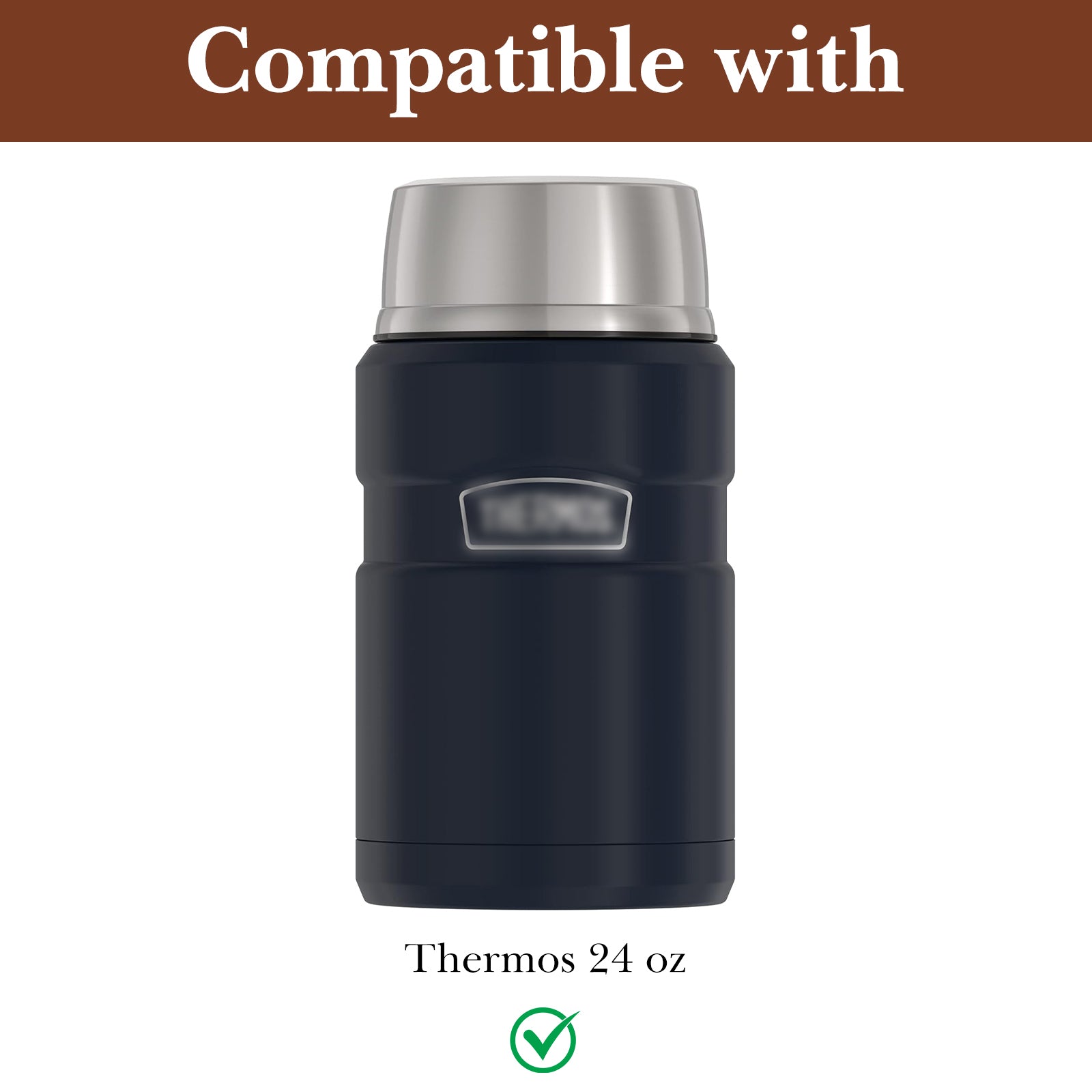 Linkidea Insulated Food Jar Bag, Thermal Snack Bag, Lunch Cooler Bags for Food Jar, Suitable for Office Work, Outdoor Picnics, Compatible with THERMOS 24 oz (Khaki)