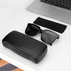 Extra Large Hard Shell Sunglasses Case, Oversized Sun Glasses Storage Organizer Compatible with DIOR Diorbay S1U Prada PR 59WS PR 63XS Gucci GG0595S GG0422S GG0879S (XL/Black)